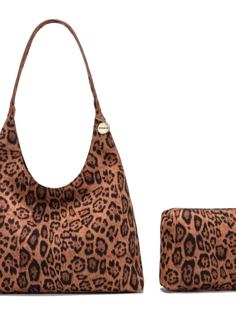 Brown Suede Tote Bag For Women, Large Slouchy Shoulder Hobo Bags, Fall Coffee Pu